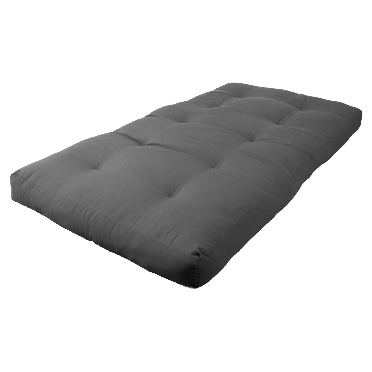 Blazing Needles Renewal 6-inch Twill Twin-size Futon Mattress - Steel Grey - Steel Grey